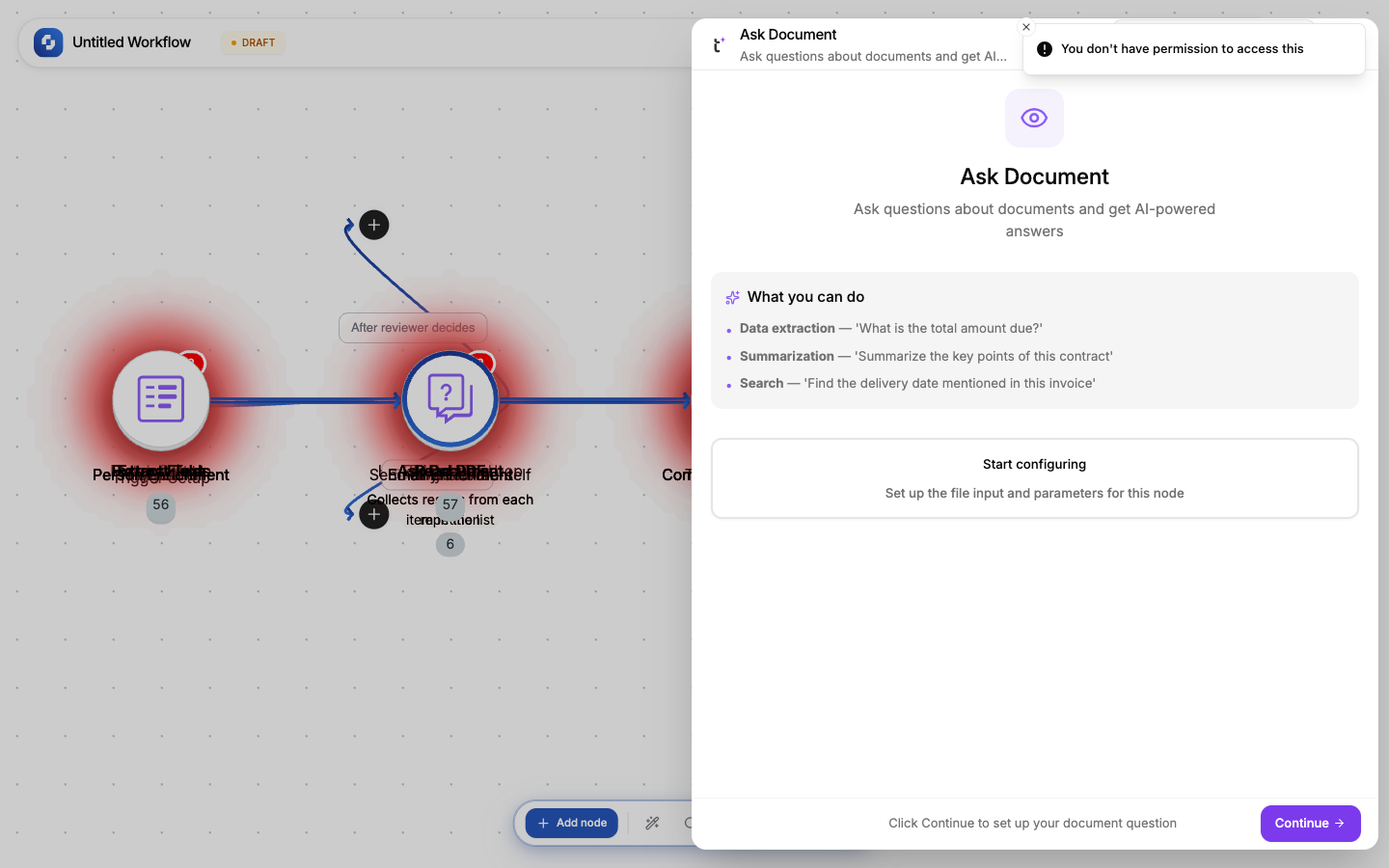 Ask Document node