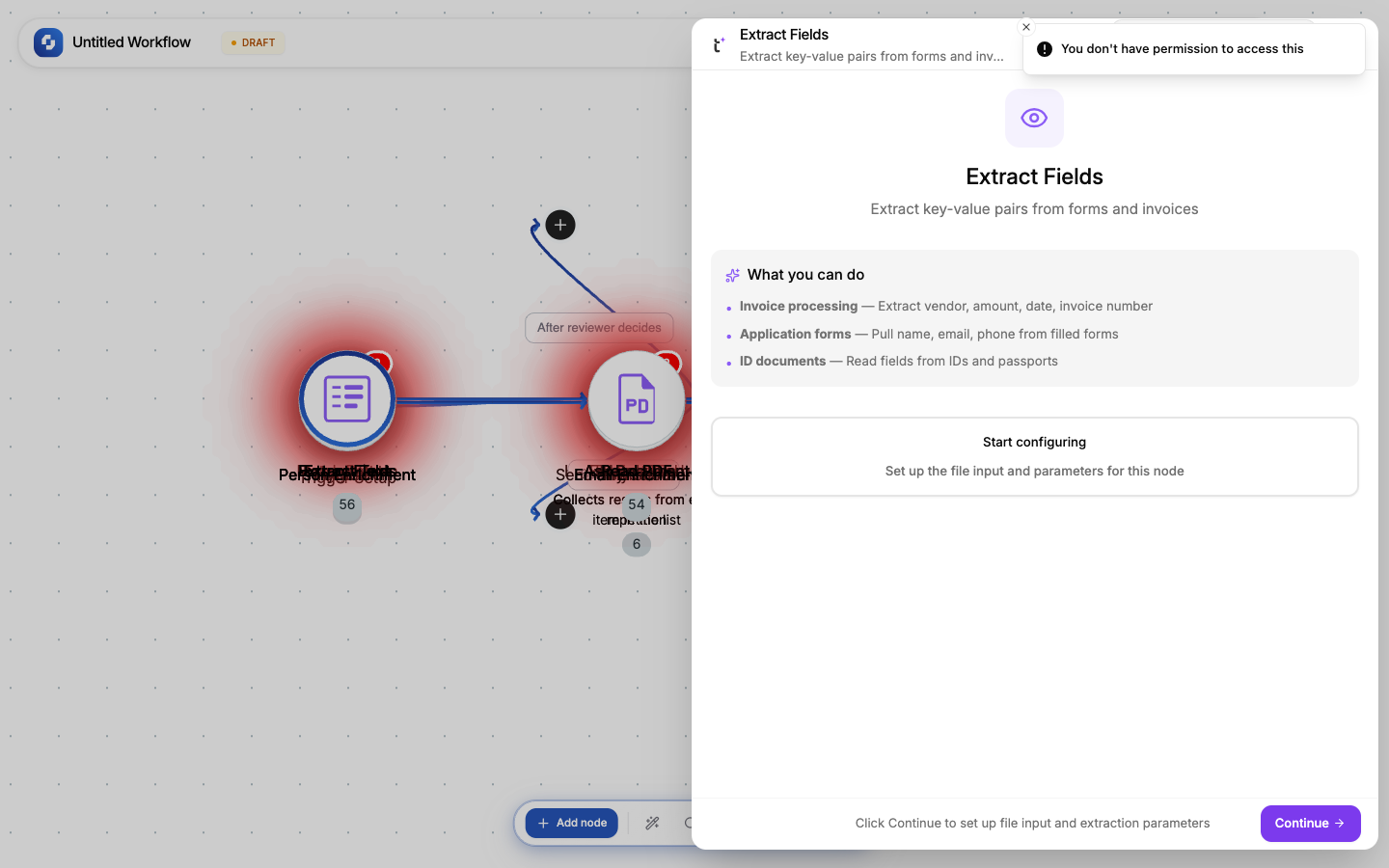 Extract Fields node